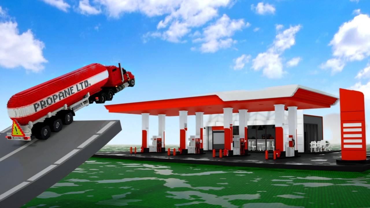 Cars vs Gas Station #3 - Teardown