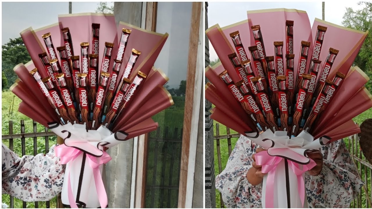 BUKET SNACK COKLAT 20 PCS 2,5 LEMBAR CELLOPHANE