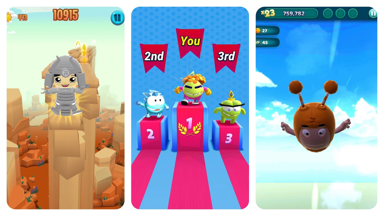 Om Nom Run Gameplay Multiplayer Rem Teddy vs Tag With Ryan Samu Ryan vs Oddbods Turbo Run Slick