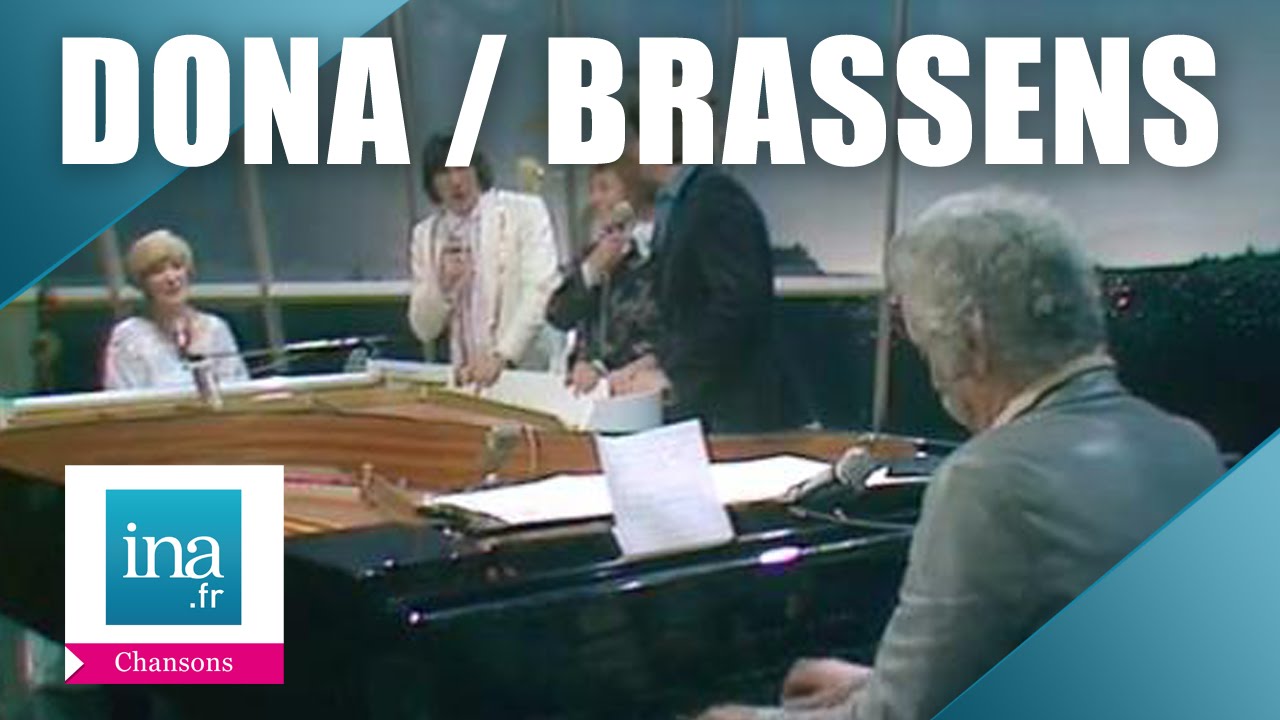 Alice Dona  et Georges Brassens au piano 