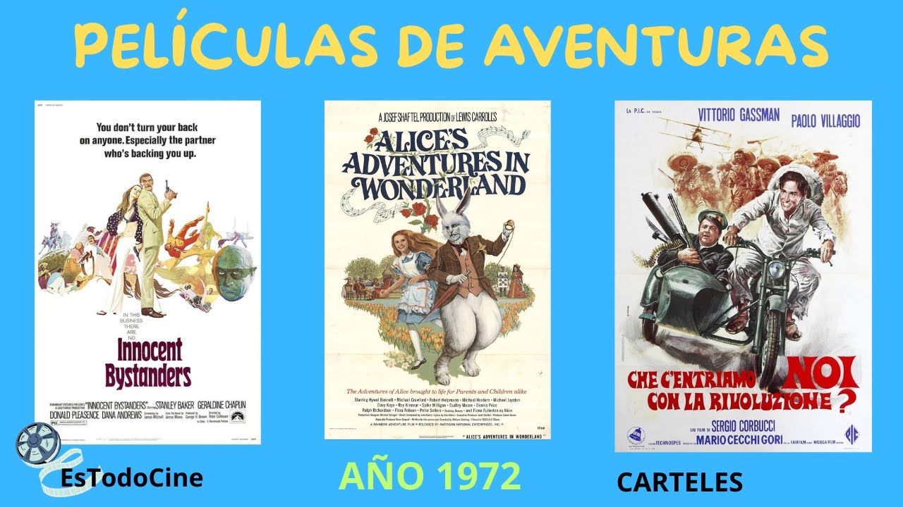 Películas de AVENTURAS. Año1972. Carteles. Posters.