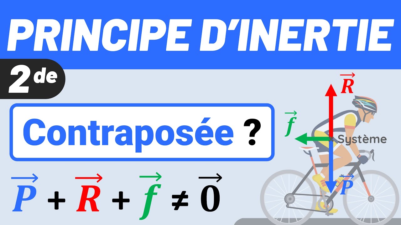 Contraposée du PRINCIPE D'INERTIE ✅ 1ère loi de Newton 💪 Exercice | Seconde | Physique