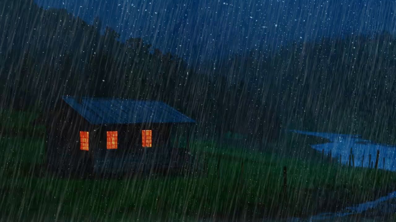 Blackscreen Rain 🌧️ Gentle Night Ambience for Deep Rest 💤