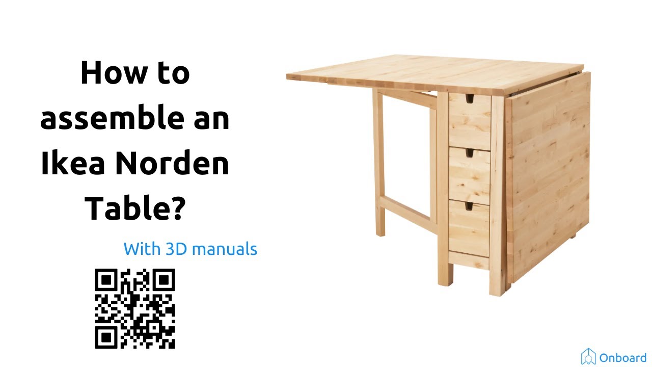 How to assemble an Ikea Norden table?