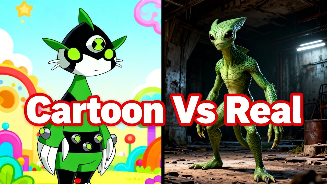 😱 Ben 10 Aliens in Real Life | Cartoon vs Real