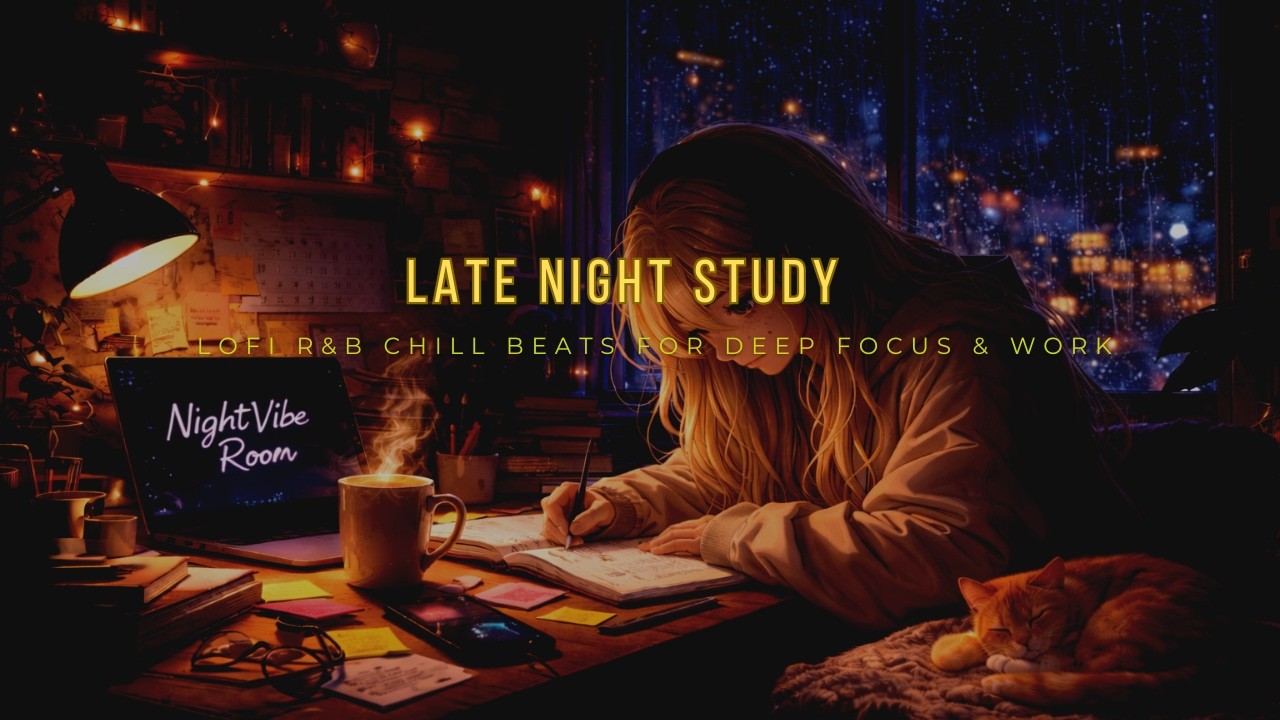 Late Night Study 🌧 LoFi R&B Chill Beats for Deep Focus & Work