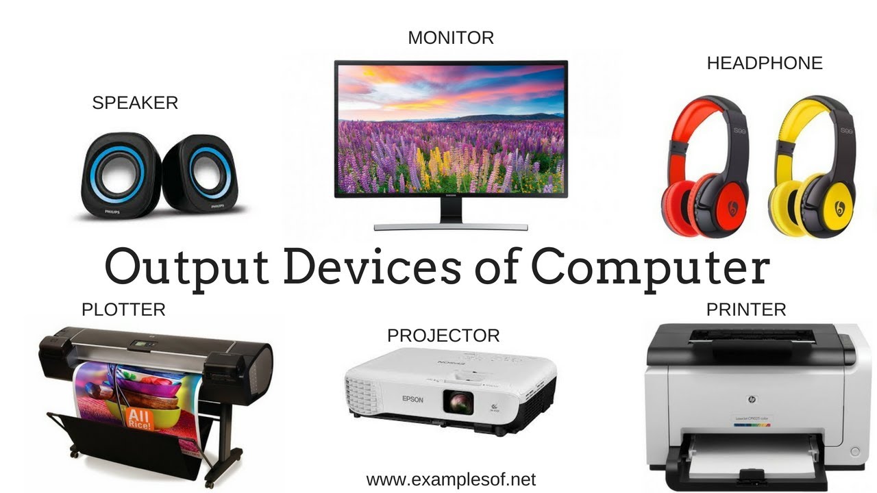 Output Devices, Computer output devices, Printer, Speaker, Monitor, how many types of output devices