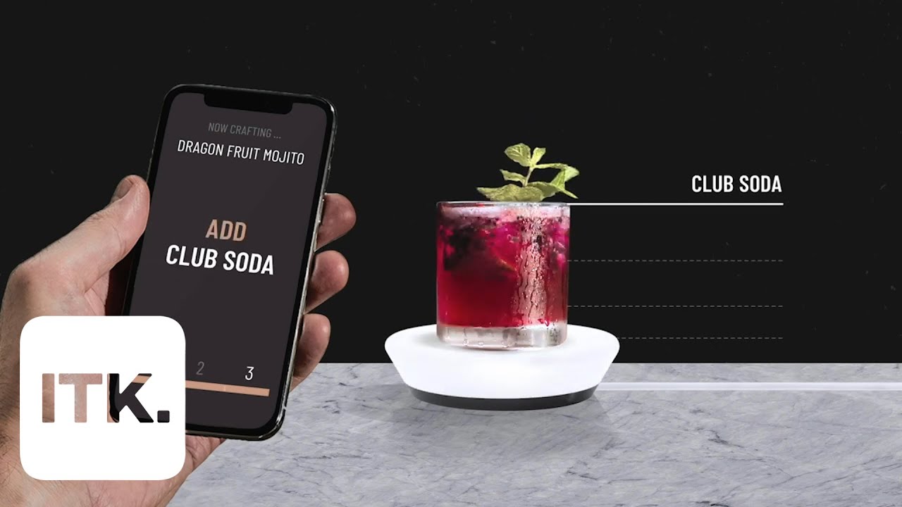 Barsys smart coaster helps you mix over 2,000 different cocktails