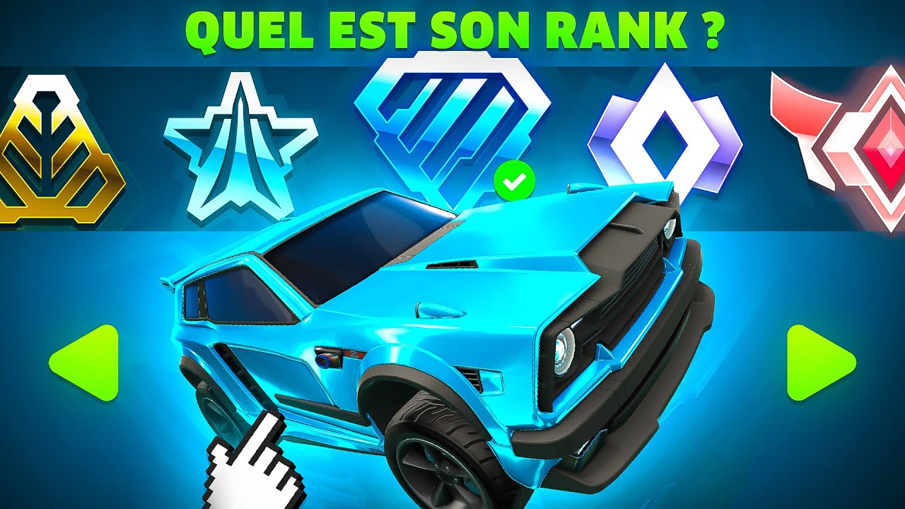 TOUS les RANKS de ROCKET LEAGUE dans 1 GAME : QUI EST QUI ?