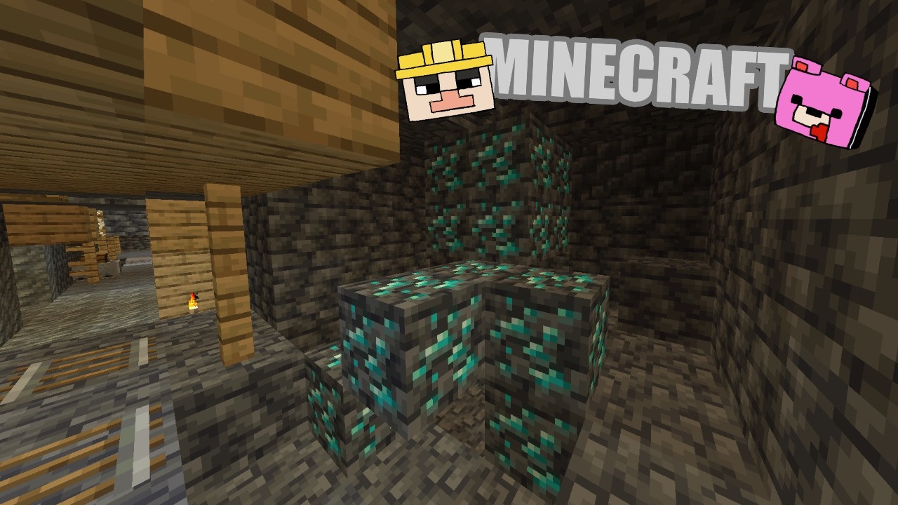 [MINECRAFT]　スポナーと廃坑だらけの巨大洞窟を探索　スポナーは何個あったでしょう　声なし　BGM　[マイクラ]