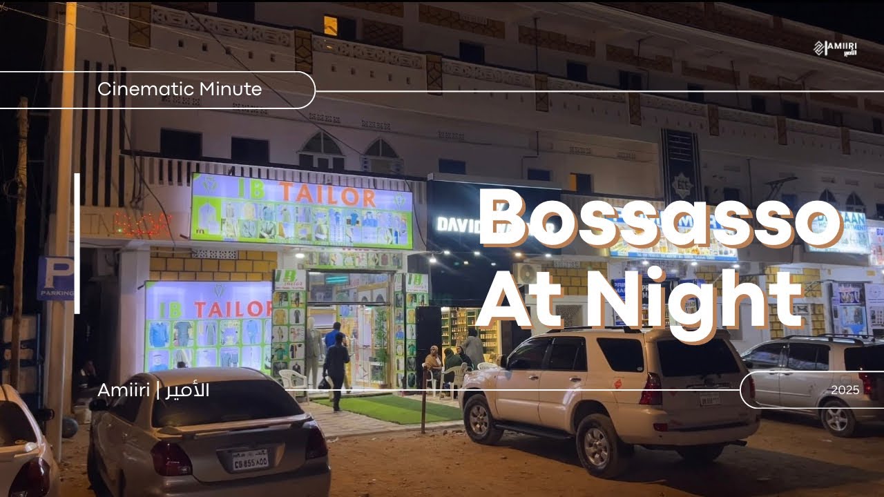 Bosaso city || One cinematic minute at night 