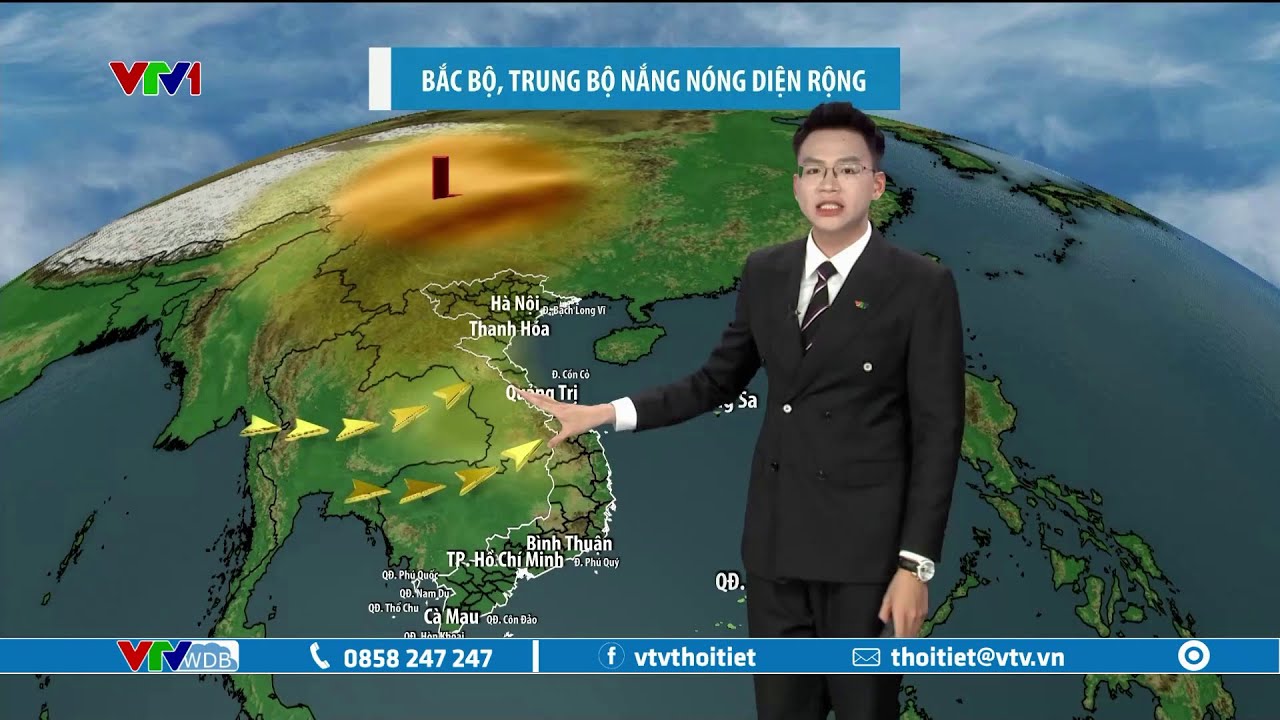 Dự b&aacute;o thời tiết 12h30 - 01/07/2024 | Hiệu ứng gi&oacute; Phơn g&acirc;y n&oacute;ng ở Trung Bộ | VTVWDB
