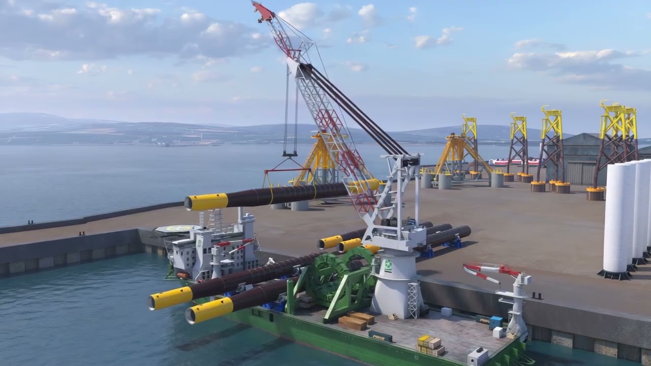 Monopile Monsters: When a Crane Ship Swallows Wind Turbine Foundations Whole