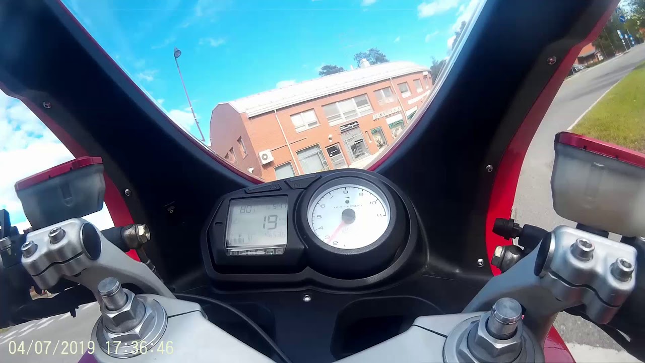 Ducati ST3 city cruising.