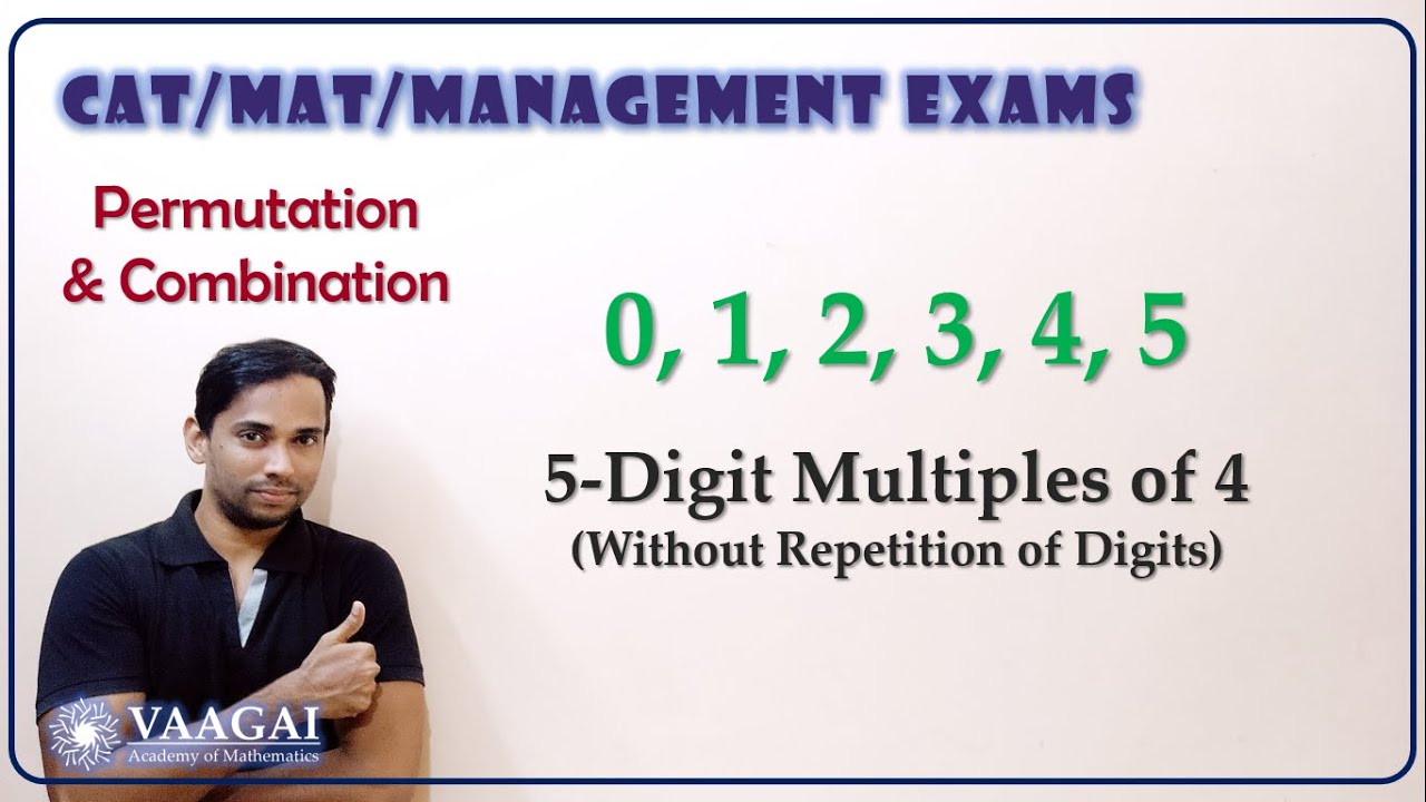 Number of 5 Digit Numbers which are Multiples of 4 | Permutation & Combination