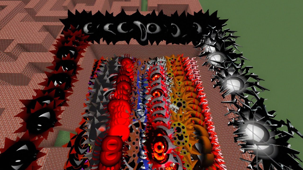 My Sprunki Mr Sun horror Phase #100 in Maze in Minecraft PE
