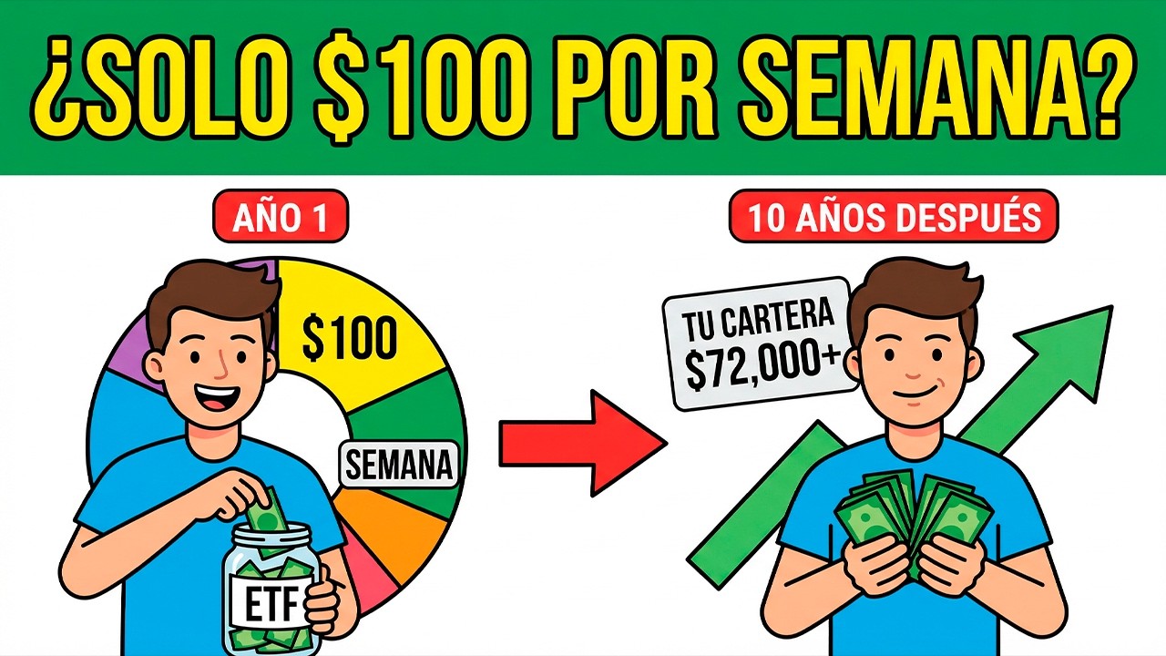 ¿Qué sucede realmente si inviertes $100 cada semana durante 10 años?