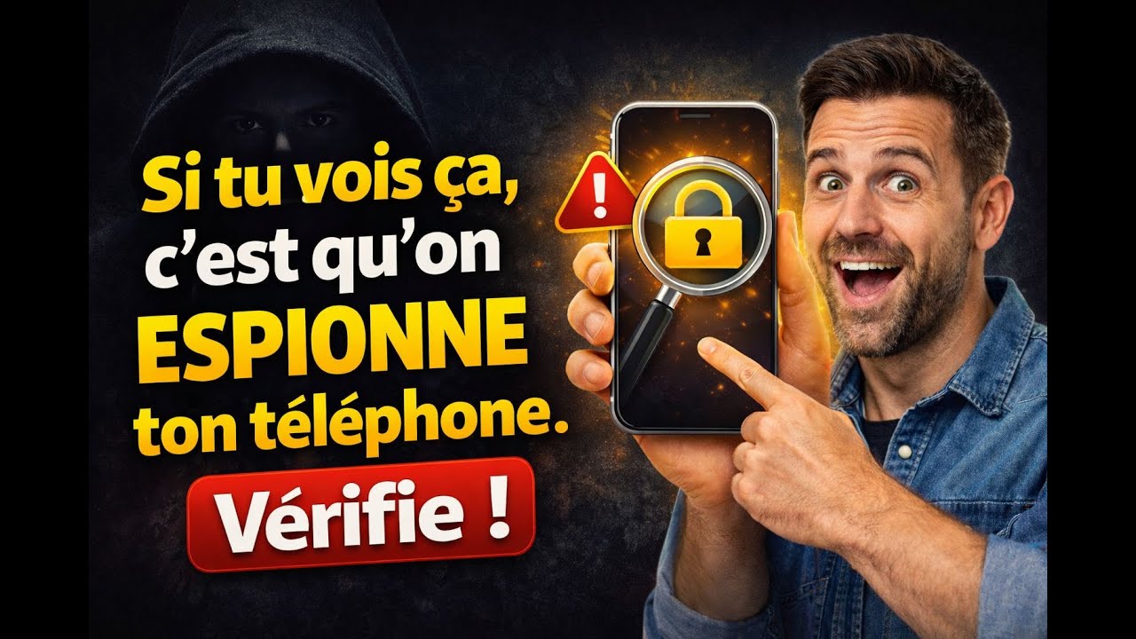 Si tu vois  Ça, c`est qu`on espionne ton téléphone. Vérifie!