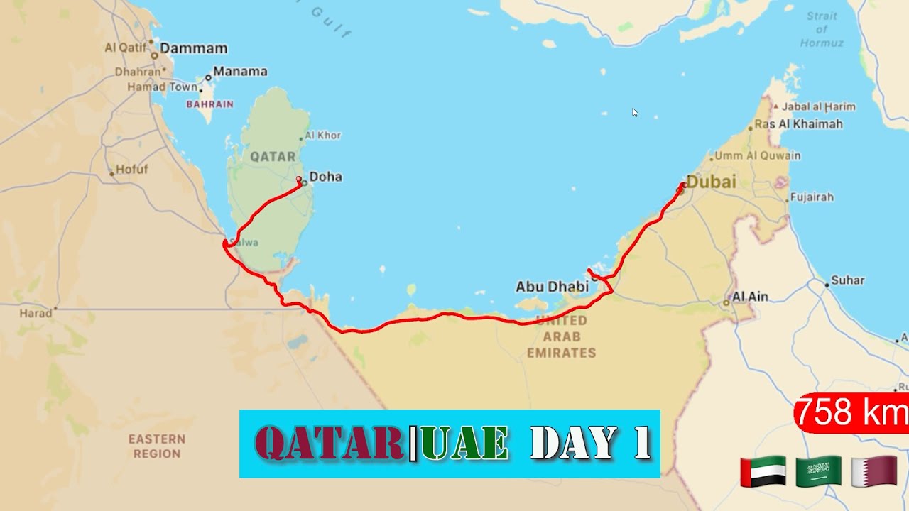 Qatar to UAE by road 2023 (Roadtrip)