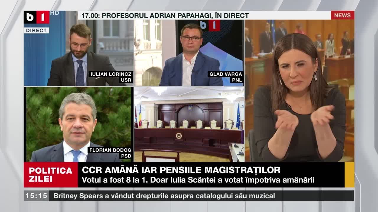 POLITICA ZILEI. TĂTICUL GEANI A VENIT LA ȘEDINȚĂ/CCR A CINCEA AMÂNARE PE SPECIALE. P1/3