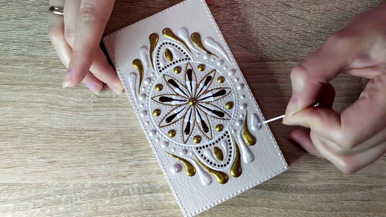Точечная роспись шкатулки