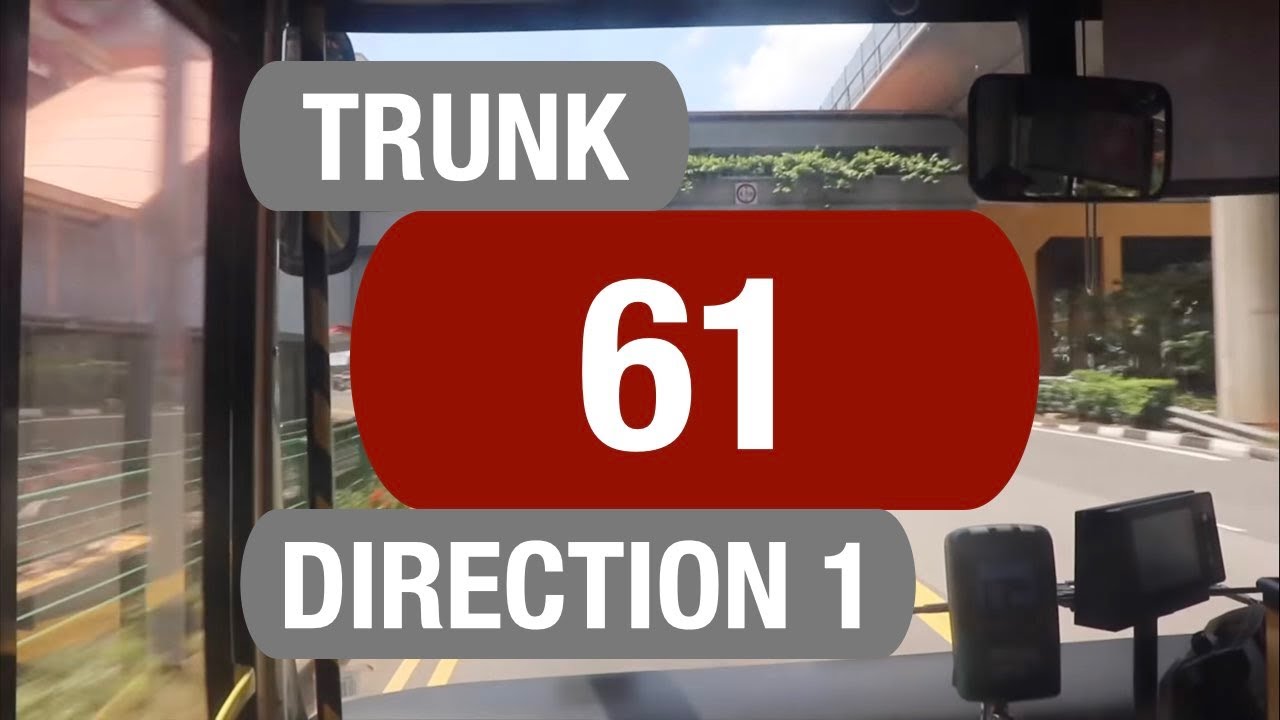 SMRT Buses Trunk 61 (Direction 1) | Bus Service Route Visual