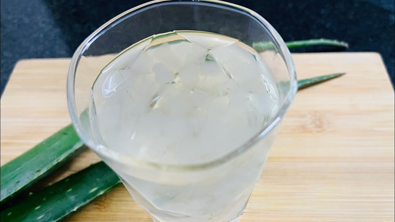 How to make Healthy Aloe Vera Juice l របៀបធ្វើទឹកប្រទាលកន្ទុុយក្រពើ