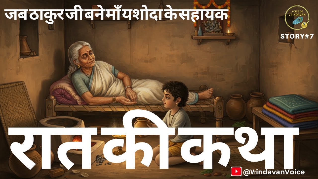 रात की कथा | जब ठाकुर जी बने माँ यशोदा के सहायक | वृंदावन वॉइस