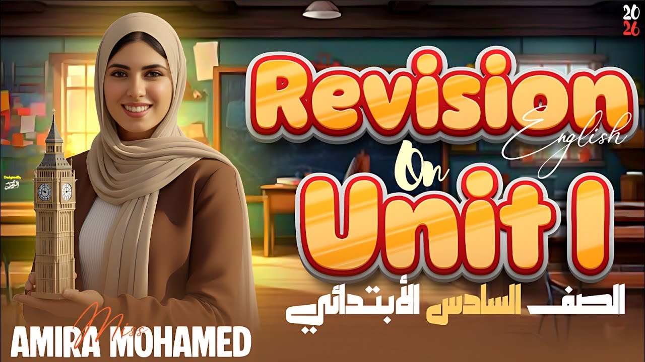 مراجعه الوحده السابعه هالو للصف السادس الابتدائى الترم التانى  Revision unit 7  Hello grade 6 