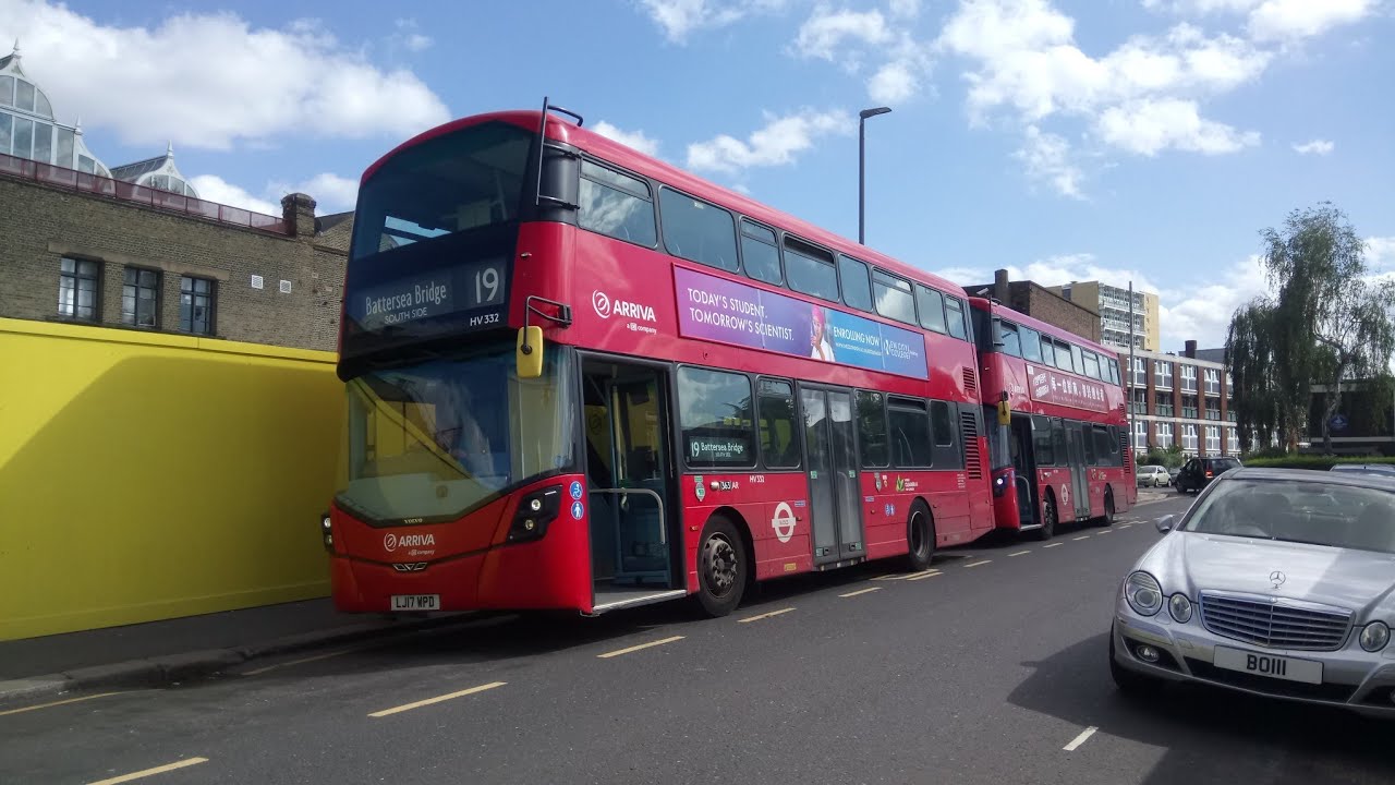 Full Journey on the Route 19 (HV332 LJ17WPD) Volvo B5LH/Wright Eclipse Gemini 3 Arriva London