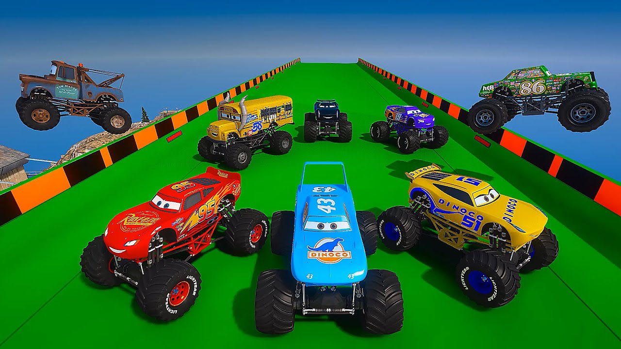 Cars 3 Crazy McQueen Monster Truck The King Miss Fritter Chick Hicks Cruz Ramirez & Friends Toys