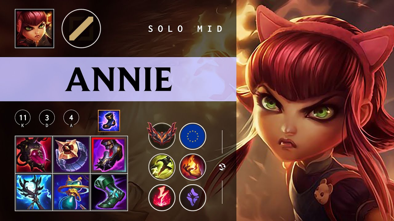 Annie Mid vs Yasuo - EUW Grandmaster Patch 26.01