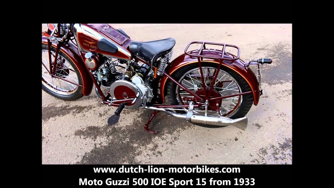 Moto Guzzi 500 IOE Sport 15 from 1933