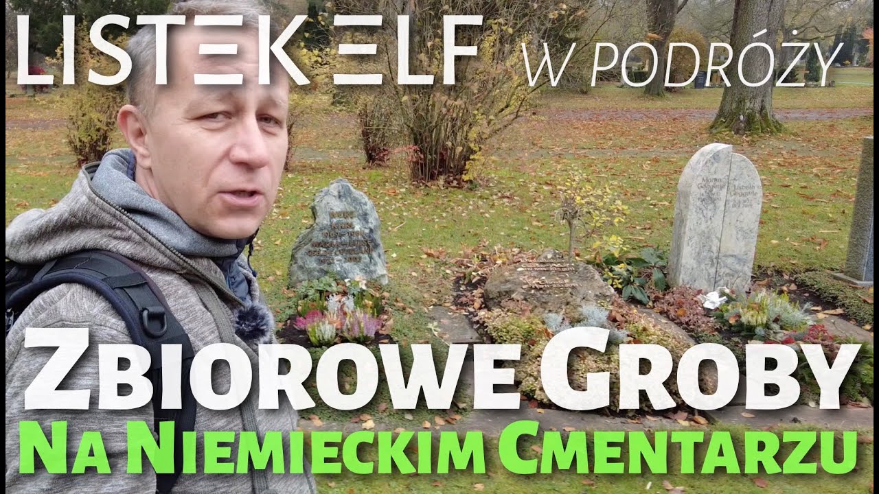 Zbiorowe groby na niemieckim cmentarzu. Listek Elf prosto ze Stuttgartu