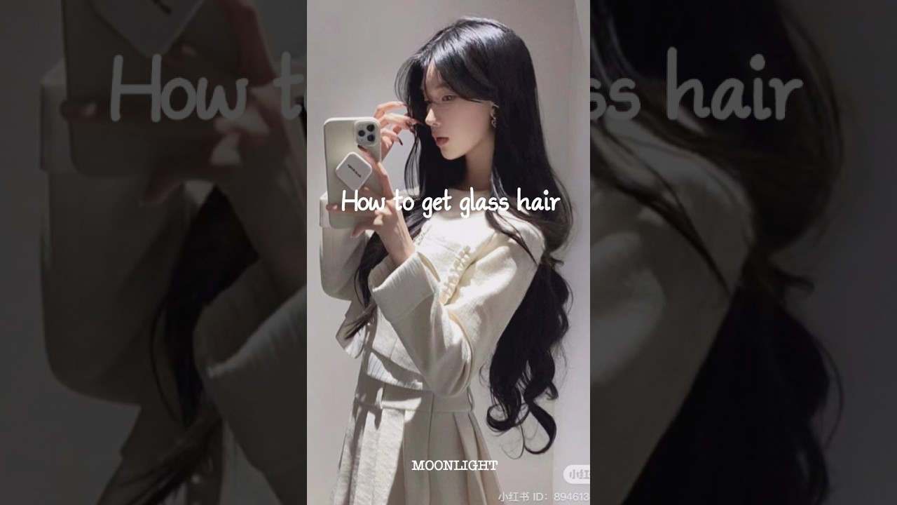 How to get glass hair ✦ #glowtips#moonlight #koreanbeautytips#newtips#haircare#glasshair　