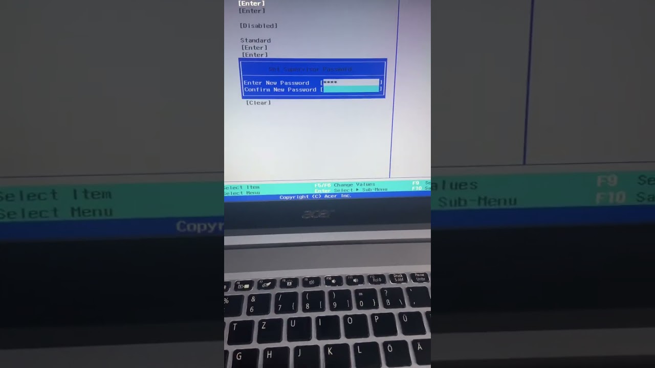 Как исправить ошибку загрузки безопасности на ноутбуке Acer #shorts #short #shortvideo #shortsfeed