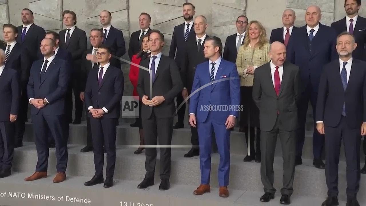 NATO defence ministers pose for family photo in Brussels