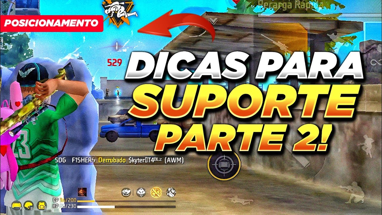 DICAS AVANÇADAS PARA SUPORTE - PARTE 2😤IPhone XR FREE FIRE DICAS