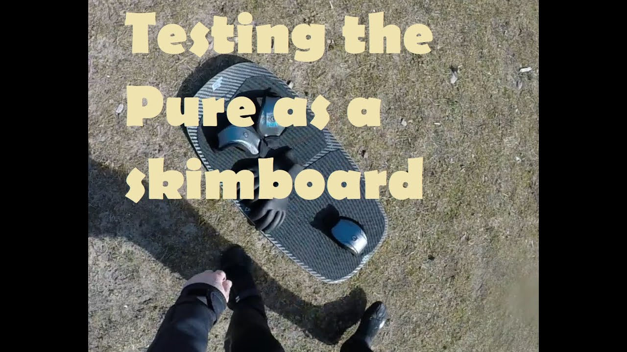Crazy Fly Pure Carbon Foilboard as a Skimboard
