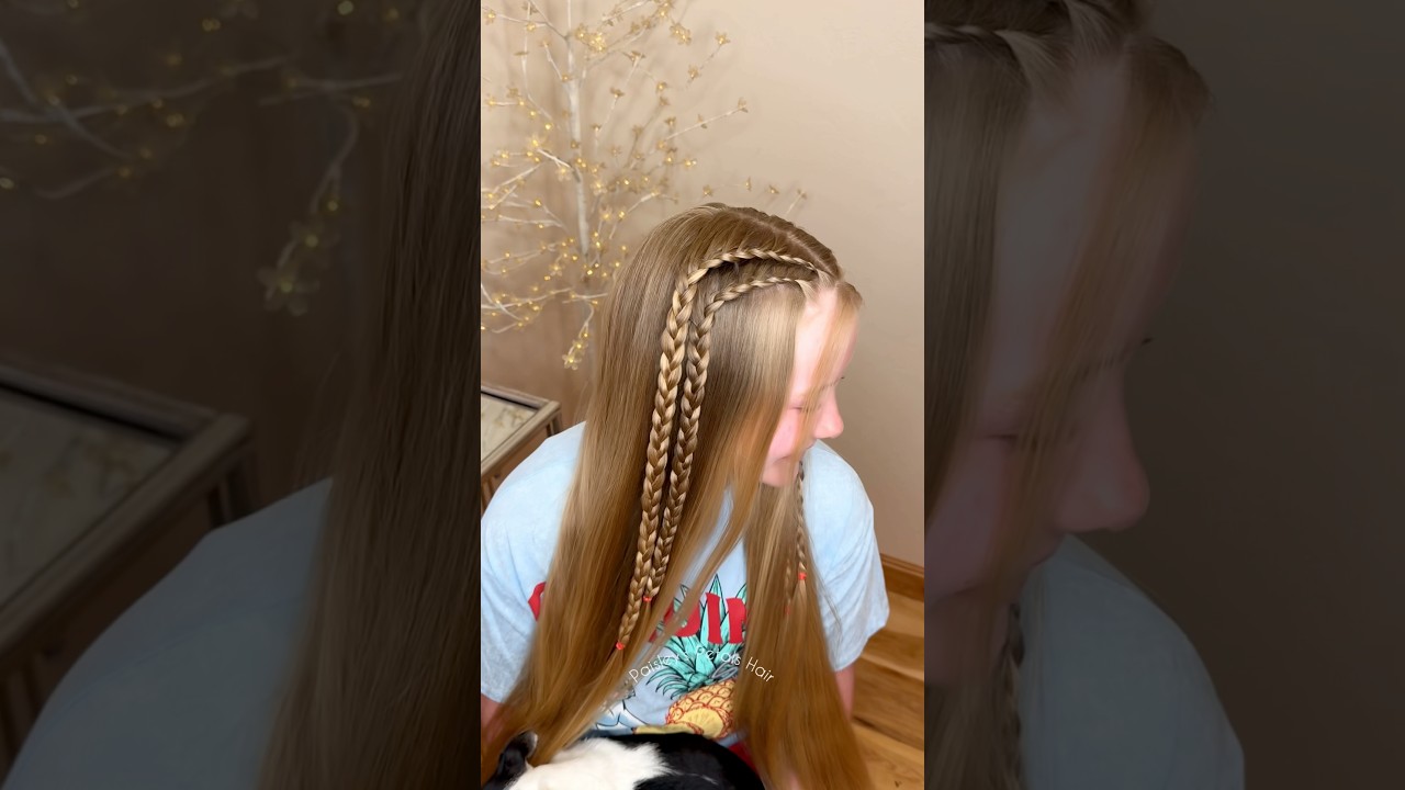 Lace braid tutorial! #hairtutorial #braids #summerhair #hairstyle #hairtok #hairstyling #longhair