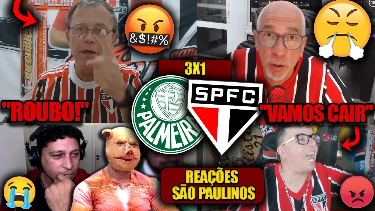 REAÇÕES dos SÃO PAULINOS - PALMEIRAS 3X1 SÃO PAULO - PAULISTÃO 2026 - REACT VAMOS RIR DO TRICOLOR