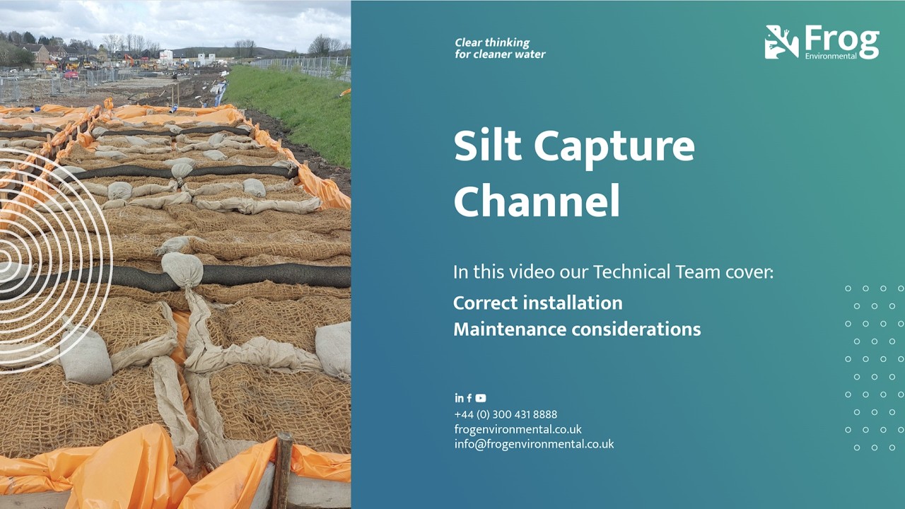 Silt Capture Channel installation