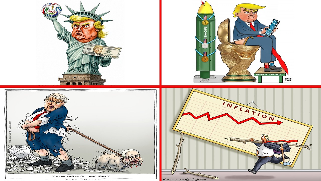 These Political Cartoons About Trump Are Going Viral | Trump's Funniest Political Moments