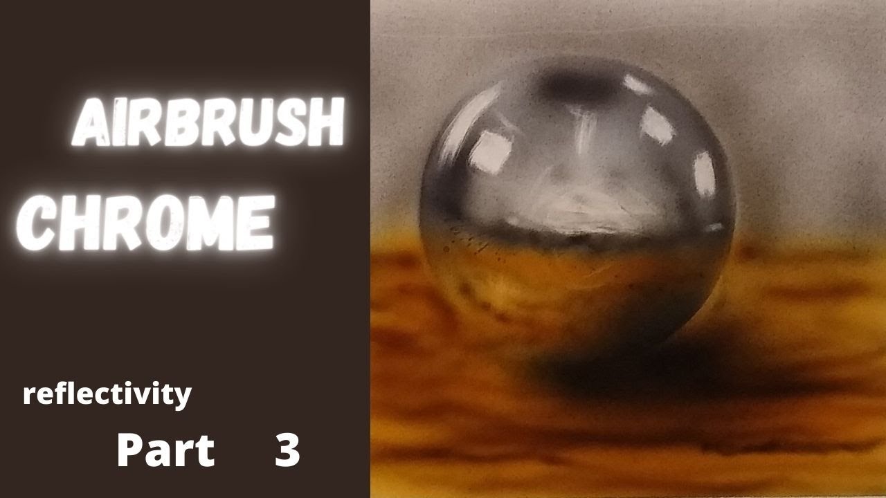 Chrome sphere with transparent technique and reflective elements! Part 3 of reflectivity