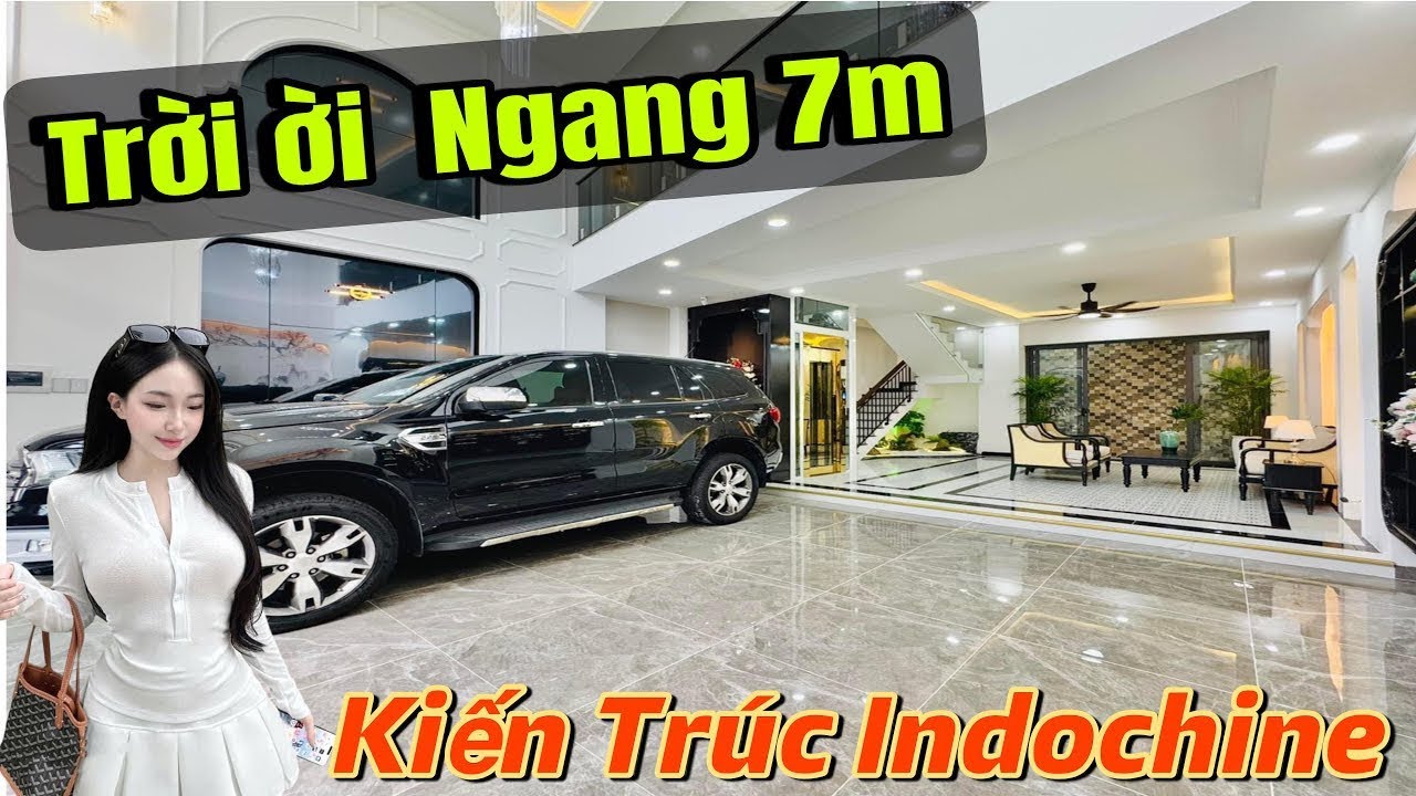Trời ơi !Nhà phố Ngang 7m nhìn như Villa - Thiết Kế Sang Mẫu InDoChine có Thang Máy | Đối Diện Emart