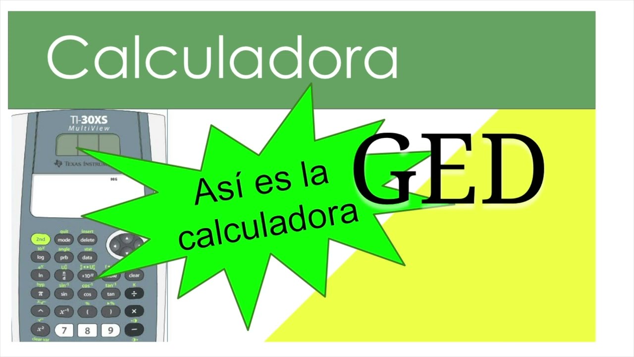 Esta es la Calculadora de GED matemáticas en español