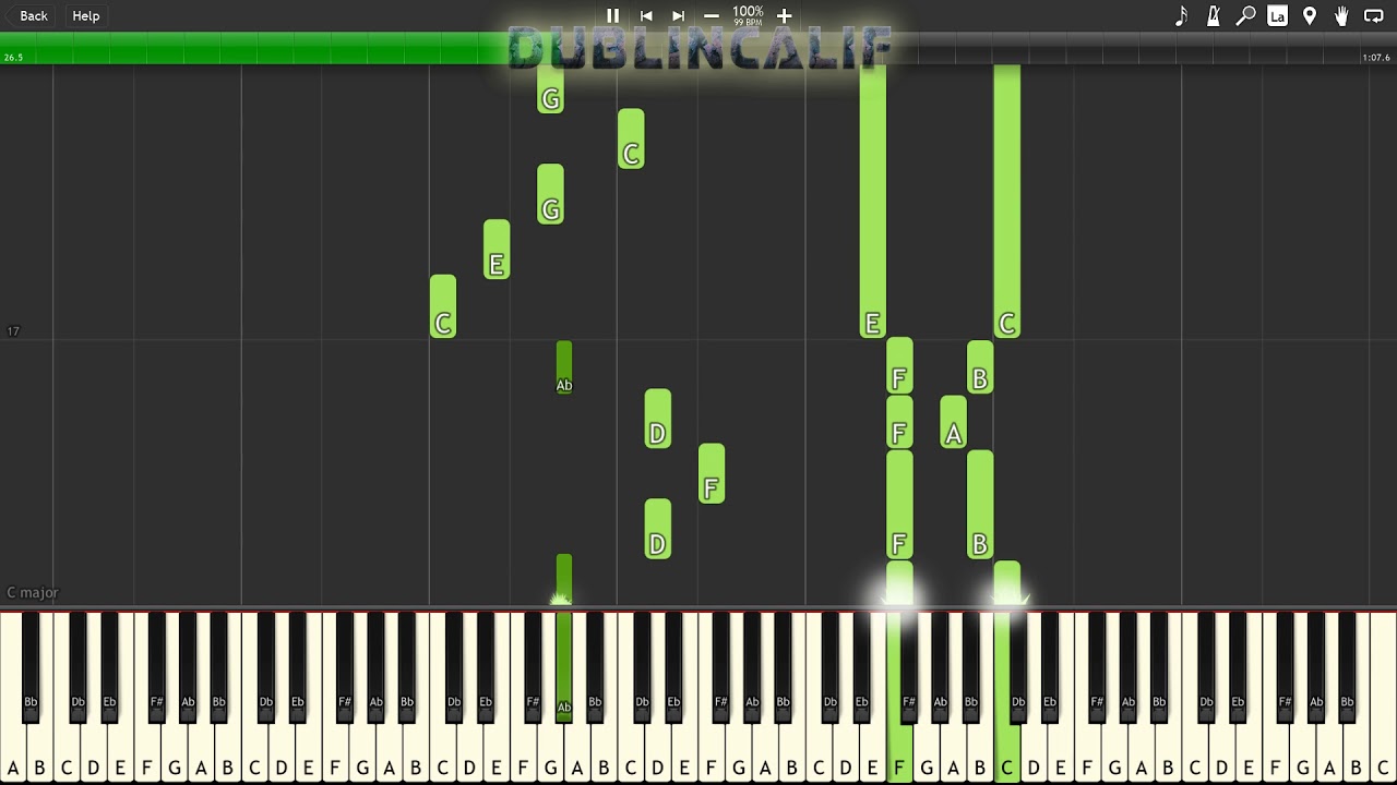 Animal Crossing Wild World - The Roost Theme Piano Tutorial Synthesia