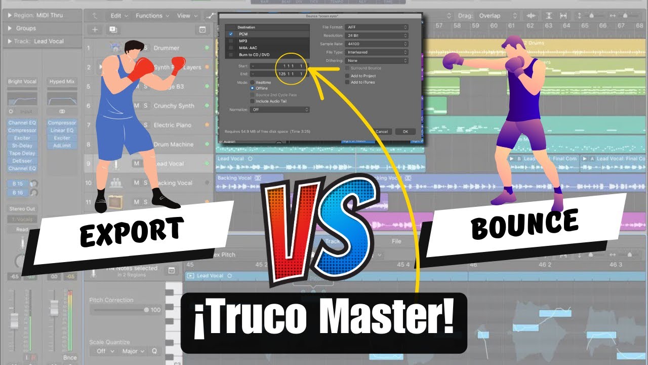 Logic Pro X - Export VS Bounce | ¿Cuál es Mejor?