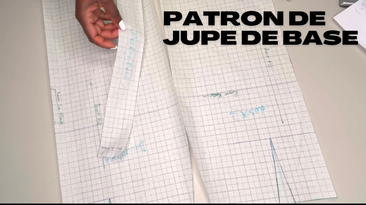 COMMENT TRACER LE PATRON DE LA JUPE DE BASE COMME UNE PRO!