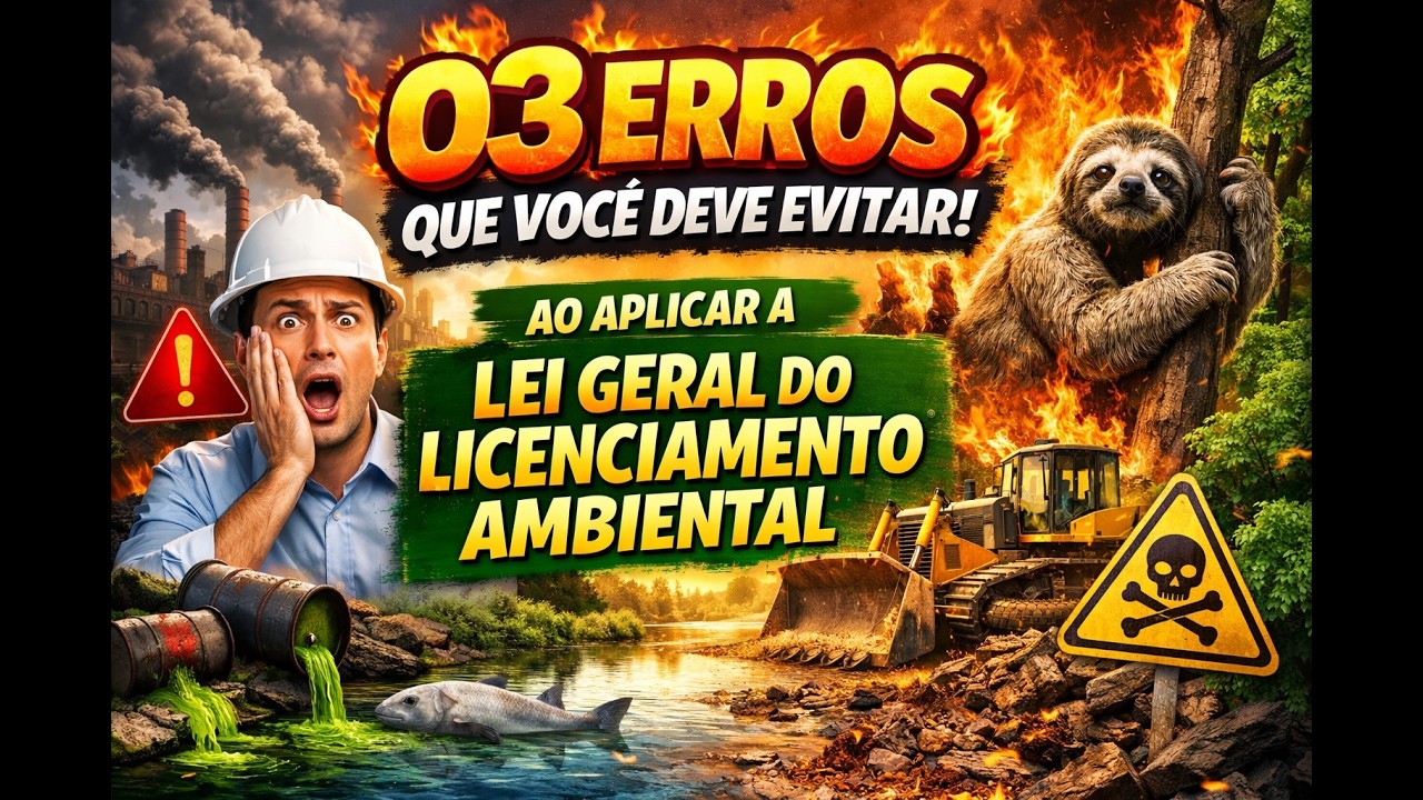 03 ERROS que você deve EVITAR ao aplicar a Lei Geral do Licenciamento Ambiental